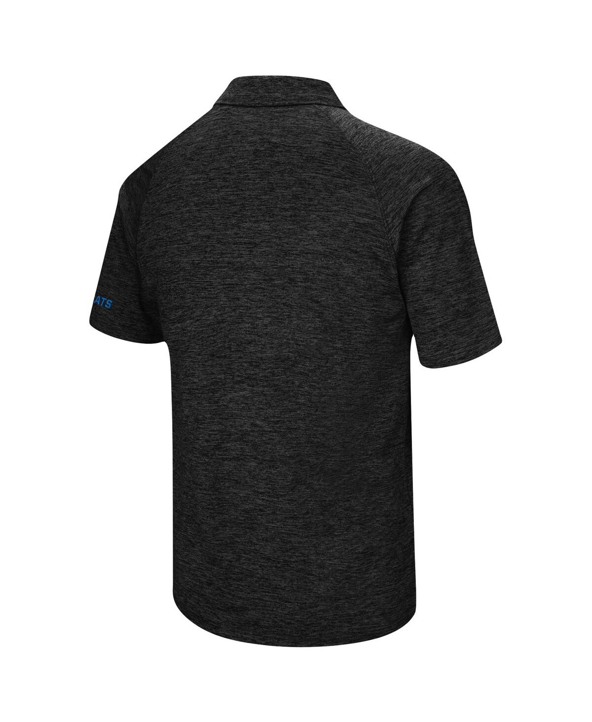 Colosseum Men's  Black Kentucky Wildcats Down Swing Raglan Polo Shirt In Black