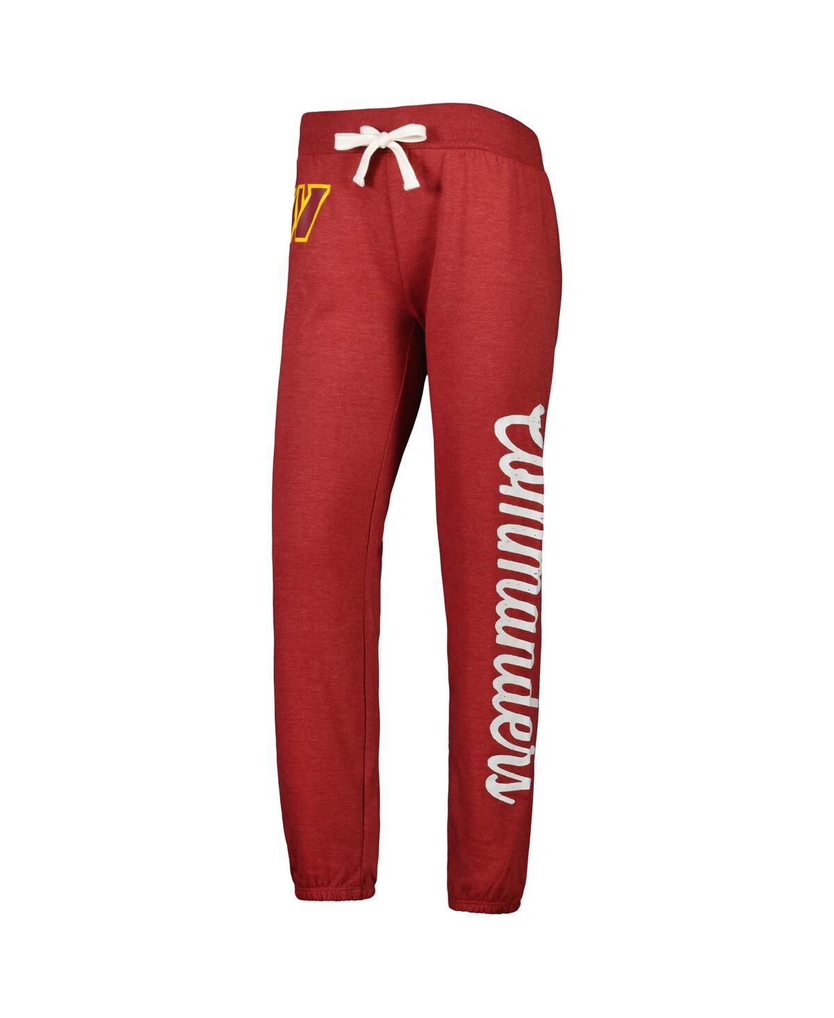 Shop G-iii 4her By Carl Banks Women's  Burgundy Washington Commanders Scrimmage Fleece Pants