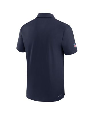 Men's College Navy Seattle Seahawks Sideline Coaches Performance Polo Shirt