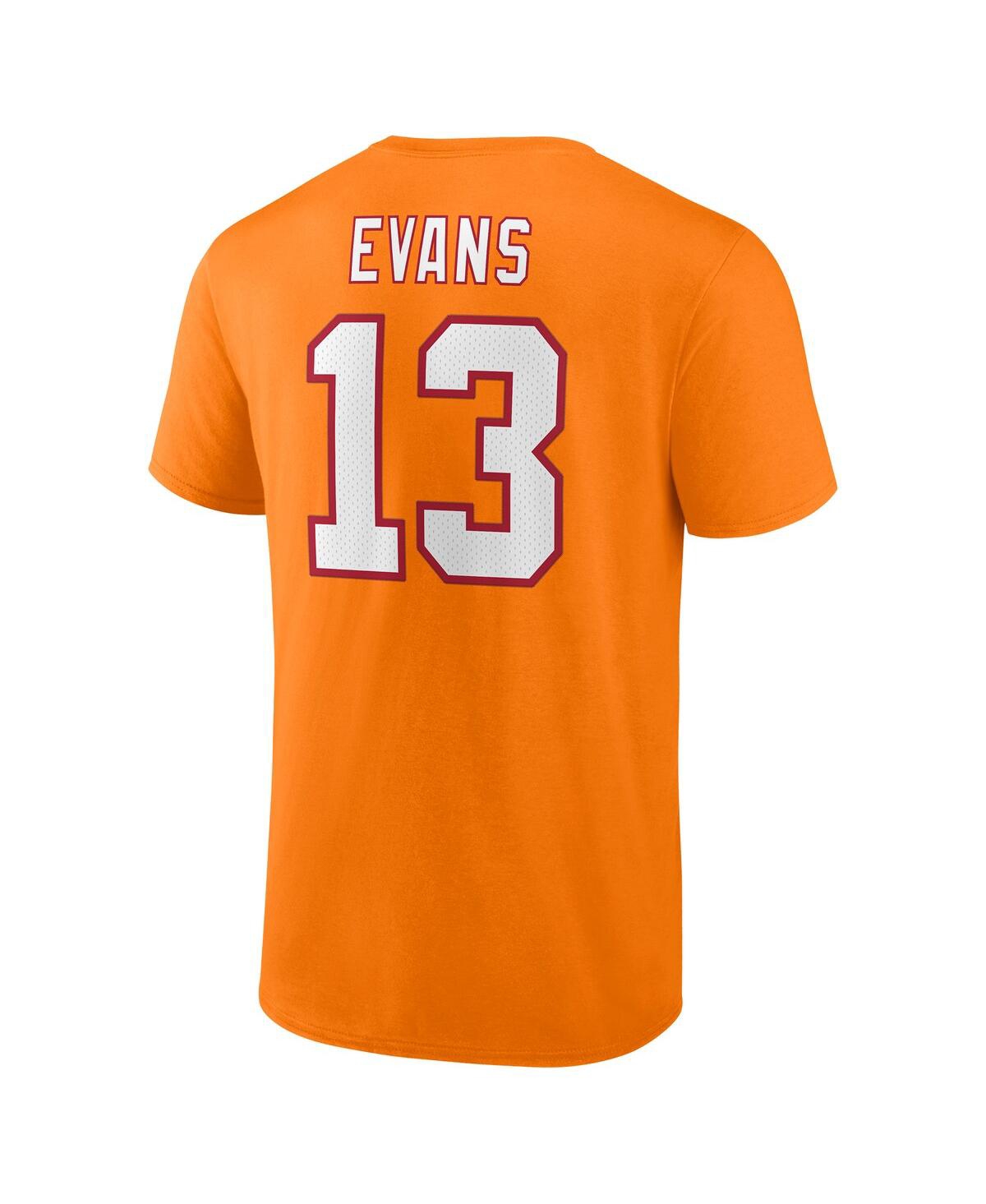 Men's Fanatics Mike EvansTampa Bay Buccaneers Throwback Player Icon Name and Number T-shirt - Orange