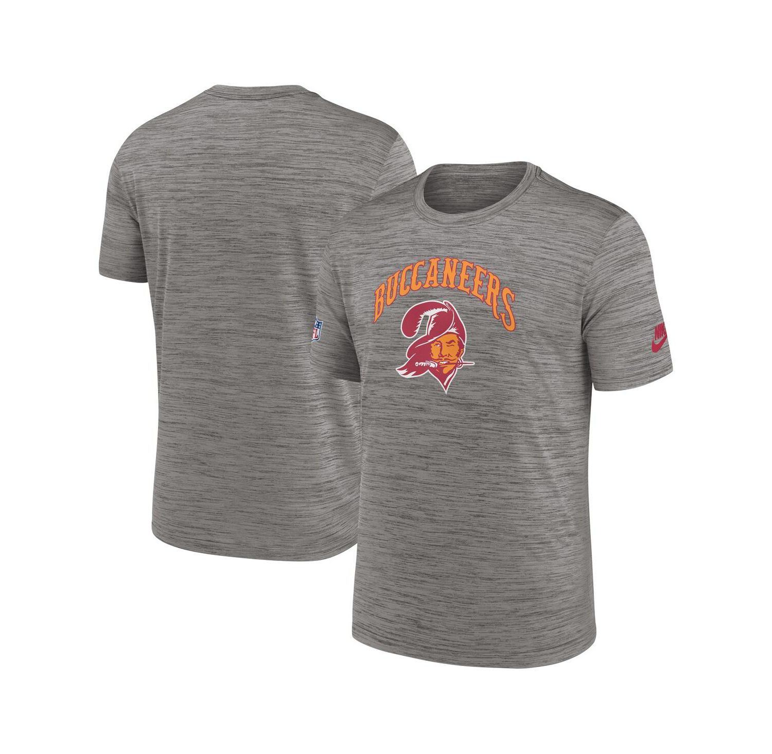Men's Heather Charcoal Tampa Bay Buccaneers Throwback Sideline Performance T-shirt
