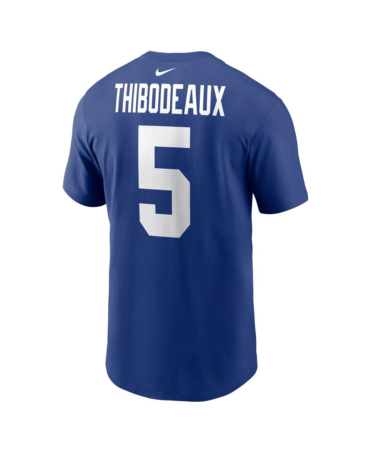 Nike Men's  Kayvon Thibodeaux Royal New York Giants Player Name And Number T-shirt In Royal