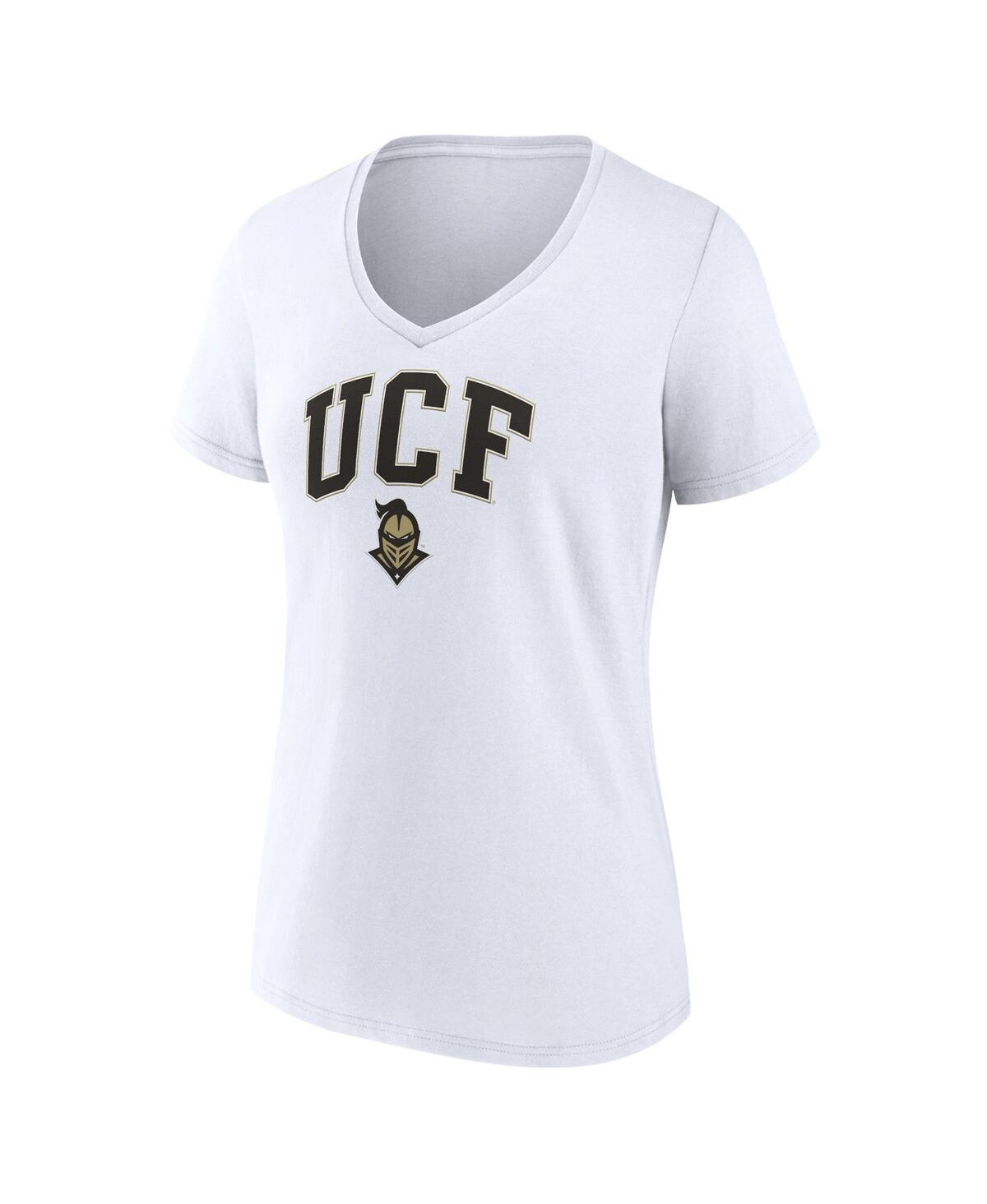 Women's FanaticsUcf Knights Evergreen Campus V-Neck T-shirt - White