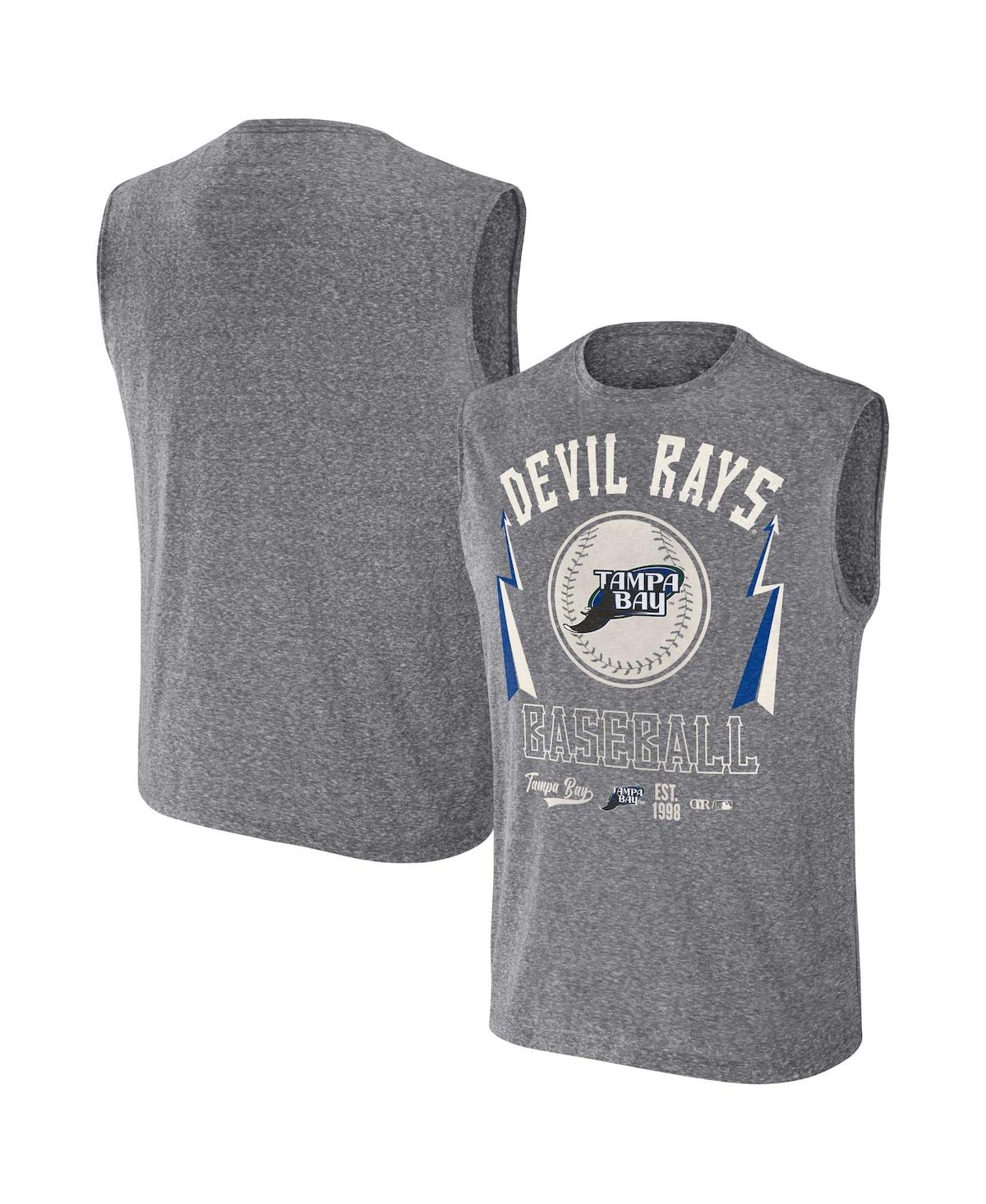 Men's Darius Rucker Collection by FanaticsTampa Bay Rays Muscle Tank Top - Charcoal