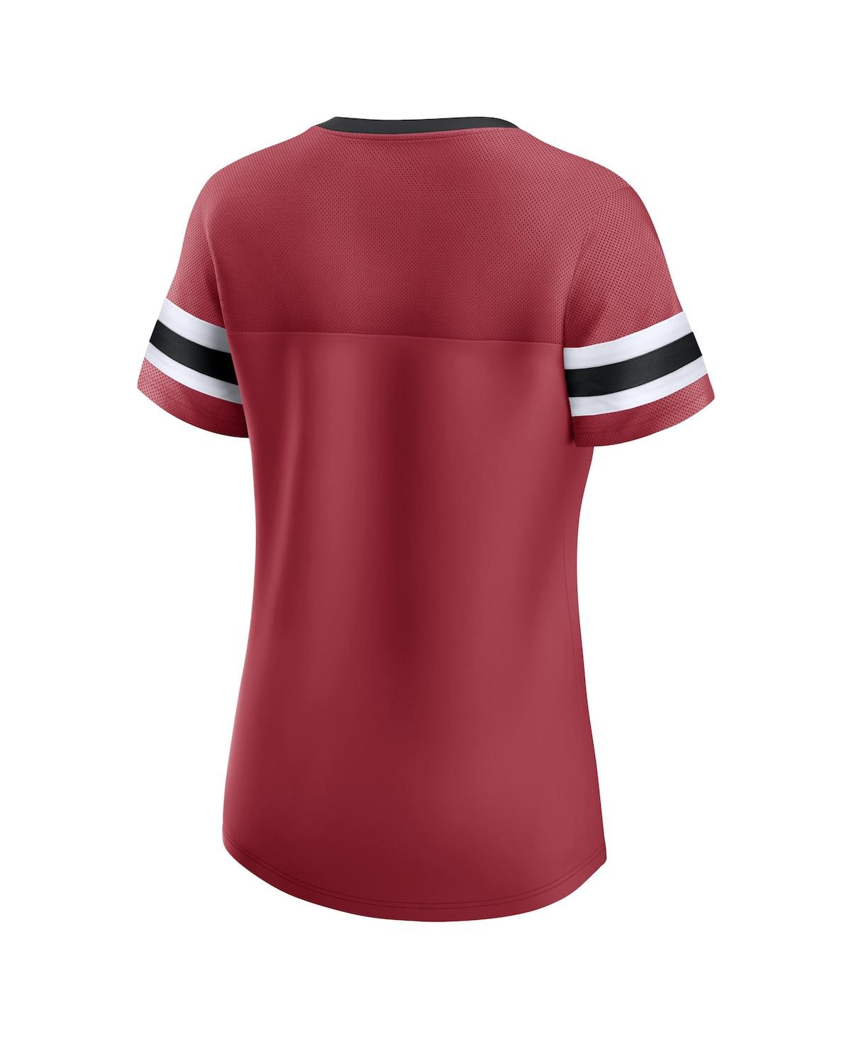 Shop Fanatics Women's  Cardinal Arizona Cardinals Original State Lace-up T-shirt