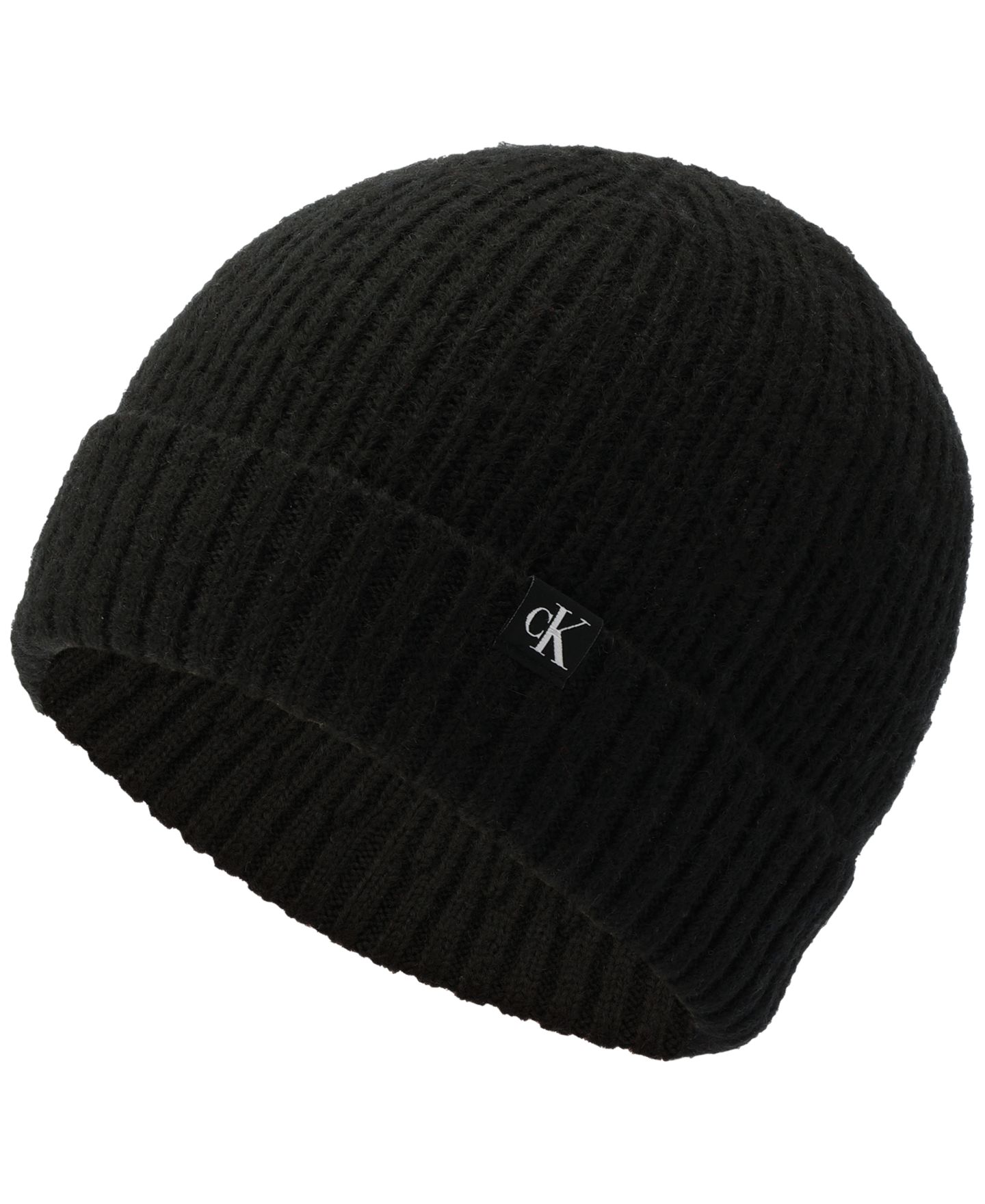 Мужской головной убор Calvin Klein Luxe Ribbed Cuff Hat, цвет: Чёрный — фото 3
