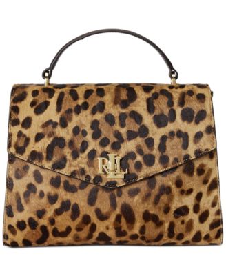 Ralph outlets Lauren calf hair leather handbags