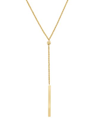 Gold bar 2025 necklace macys