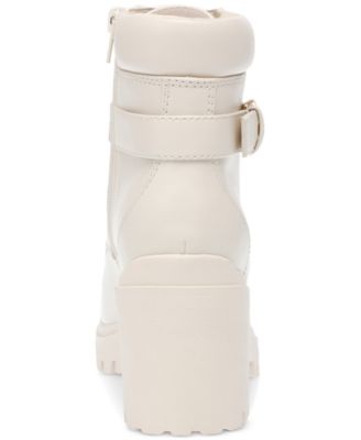 Women's Bridgitt Lace-Up Side-Zip Lug-Sole Booties, Created for Macy's