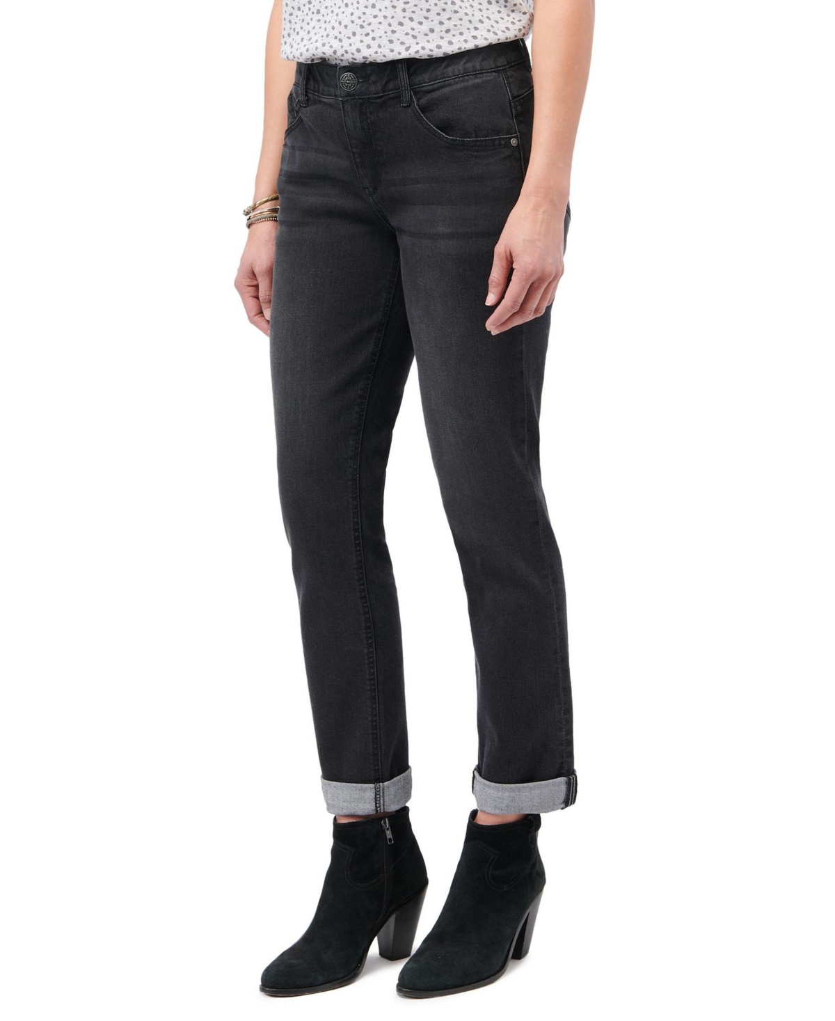 Women's Ab Solution Girlfriend Jeans - Washed Black Artisanal
