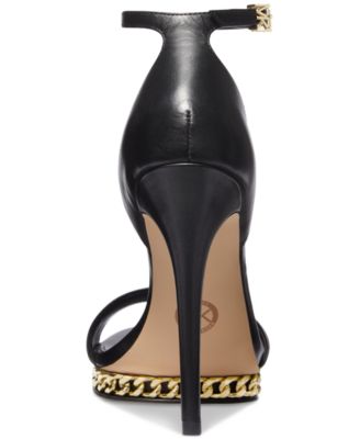 【Michael Kors】Jordyn Embellished Glitter Chain Mesh Sandal Jordyn Embellished Glitter Chain Mesh Platform Sandal