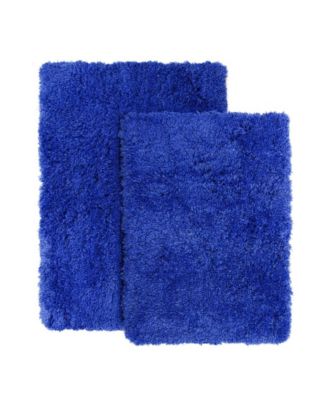 Ultra Soft Non Slip Shaggy 2 Piece Bath Rug Set, Small 17x24 & Medium 20x32