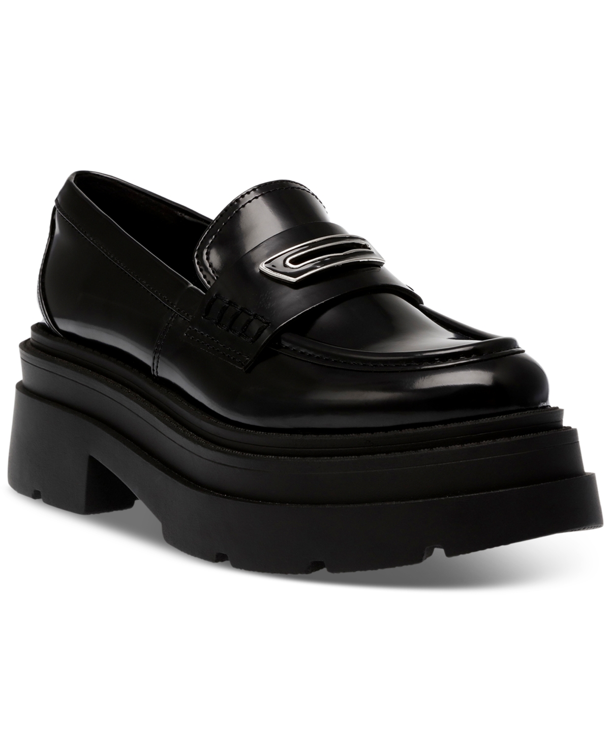 Shop Wild Pair Nelley Platform Lug Sole Platform Loafers, Created For Macy's In Black Box