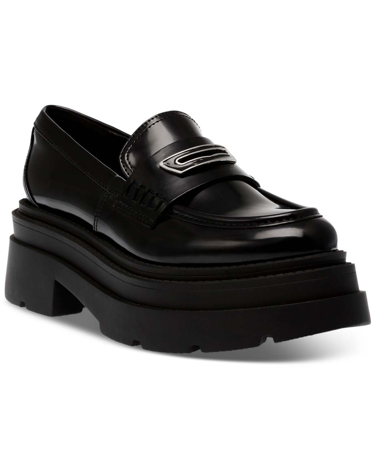 WILD PAIR NELLEY PLATFORM LUG SOLE PLATFORM LOAFERS, CREATED FOR MACY'S