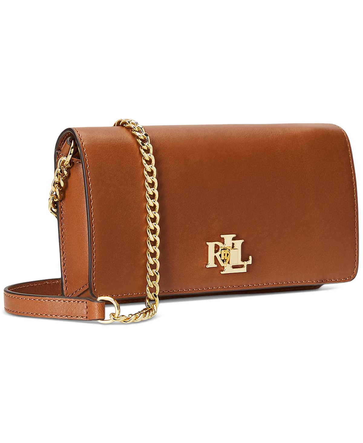 Lauren Ralph Lauren Leather Crossbody Tech Case