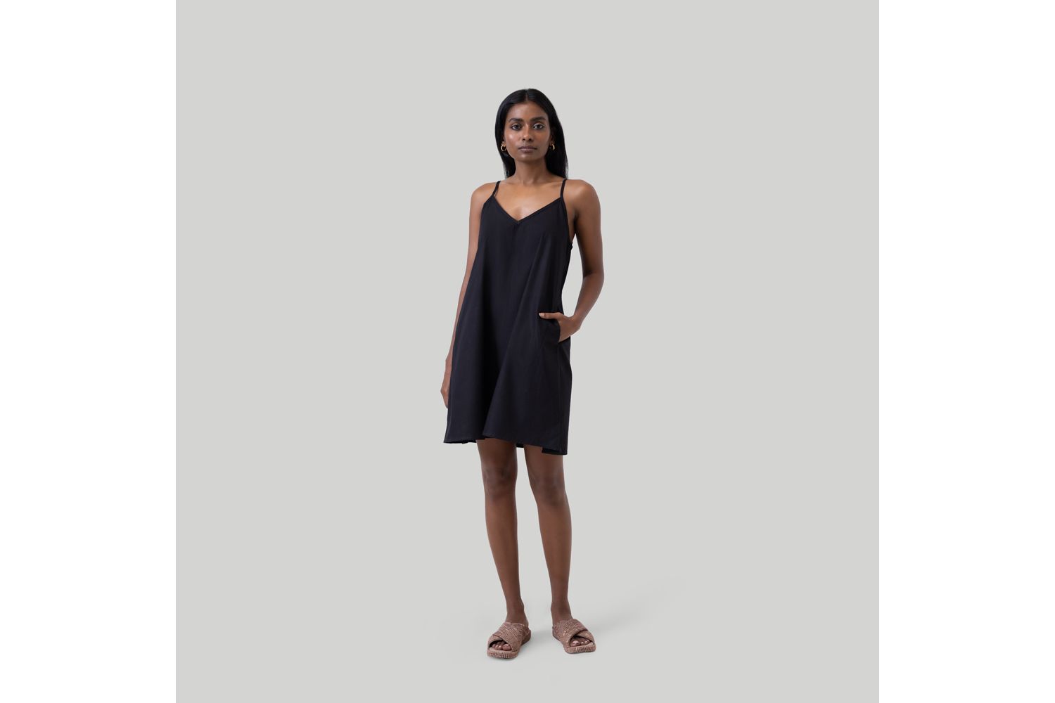 Women's Short Tent Dress with back tie