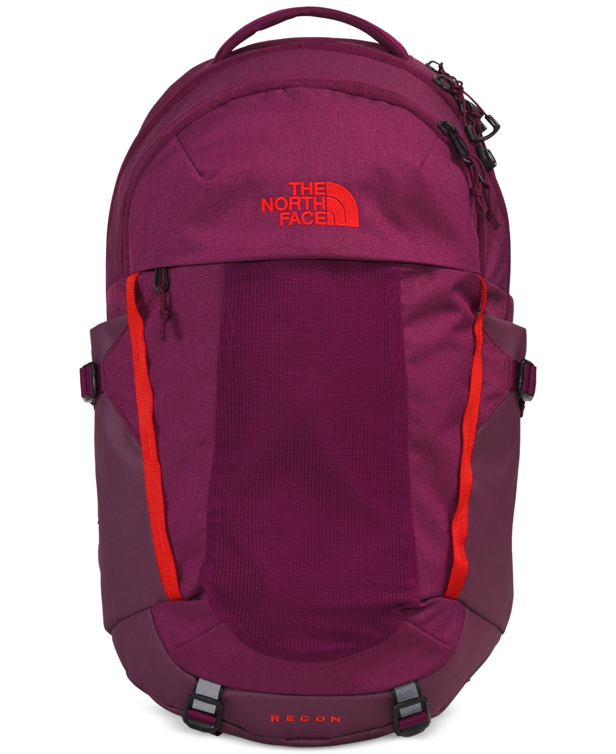 THE NORTH FACE Surge Boysenberry Light Heather/Fiery Red Womens Backpack $139 The North Face Women main image 4