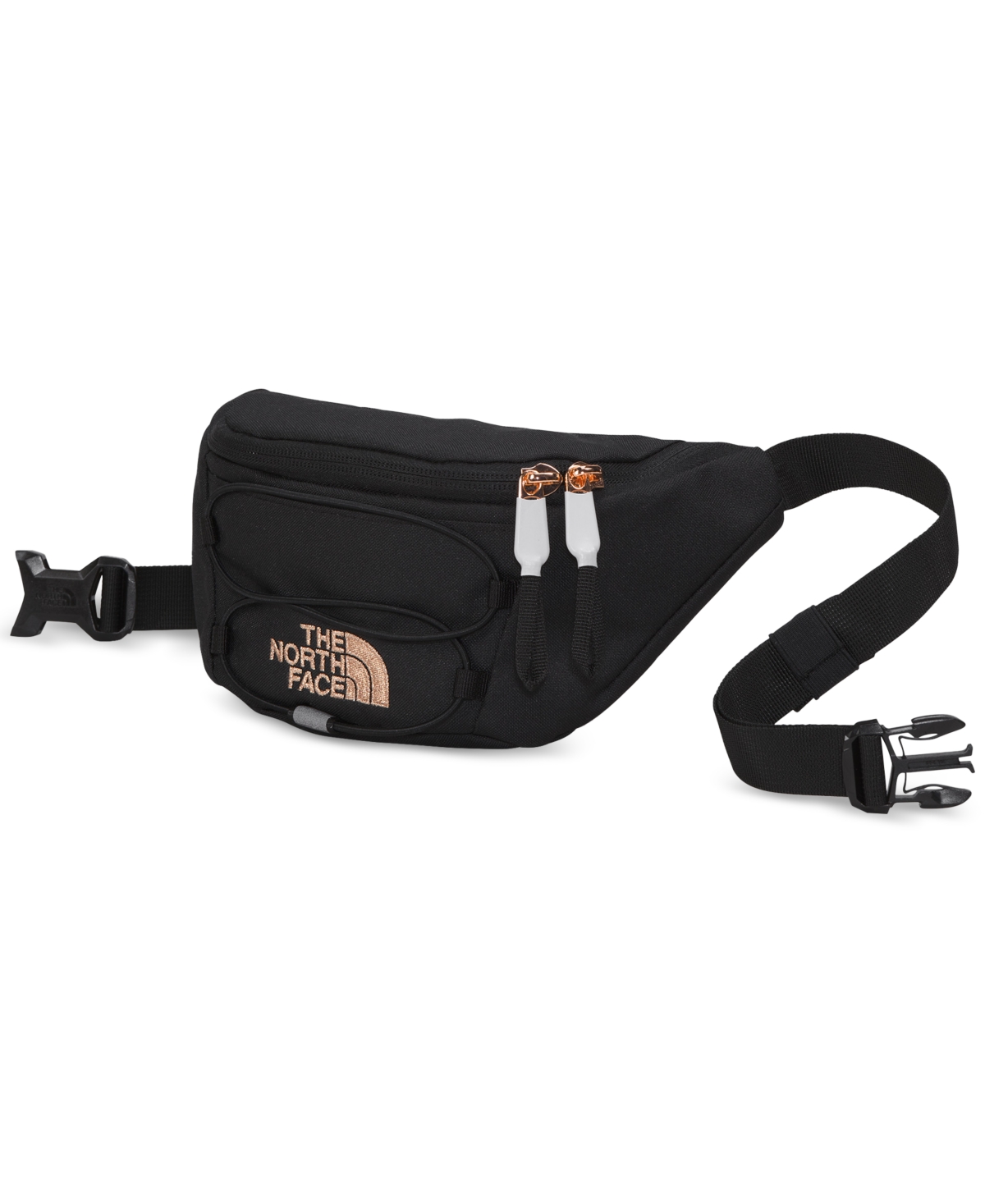 The North Face Jester Lumbar Belt Bag In Tnf Black,burnt Coral Metallic