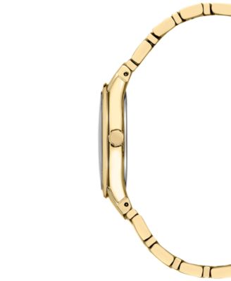 Women's Essentials Gold-Tone Stainless Steel Bracelet Watch 30mm