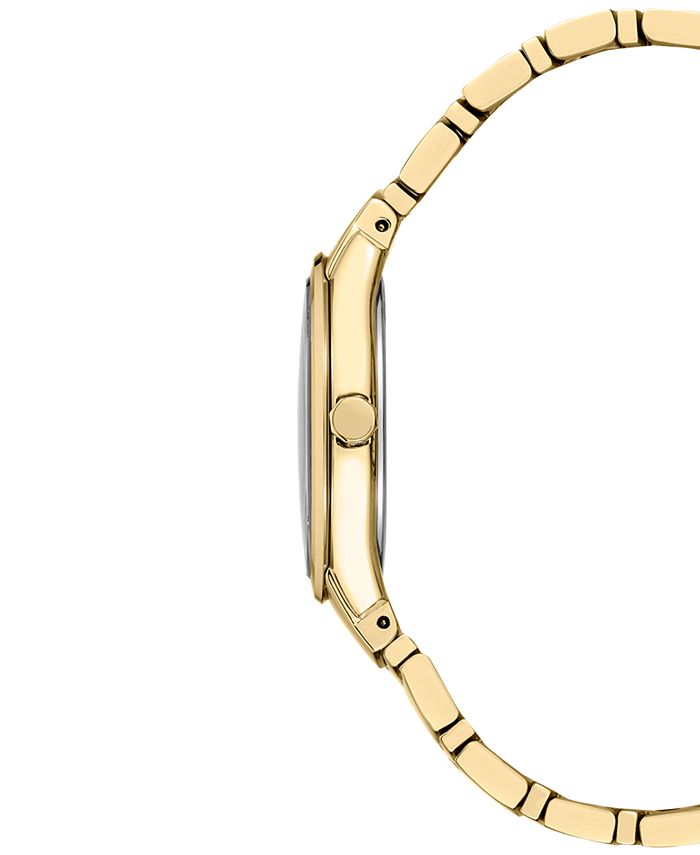 Seiko Women's Essentials Gold-Tone Stainless Steel Bracelet Watch 30mm ...