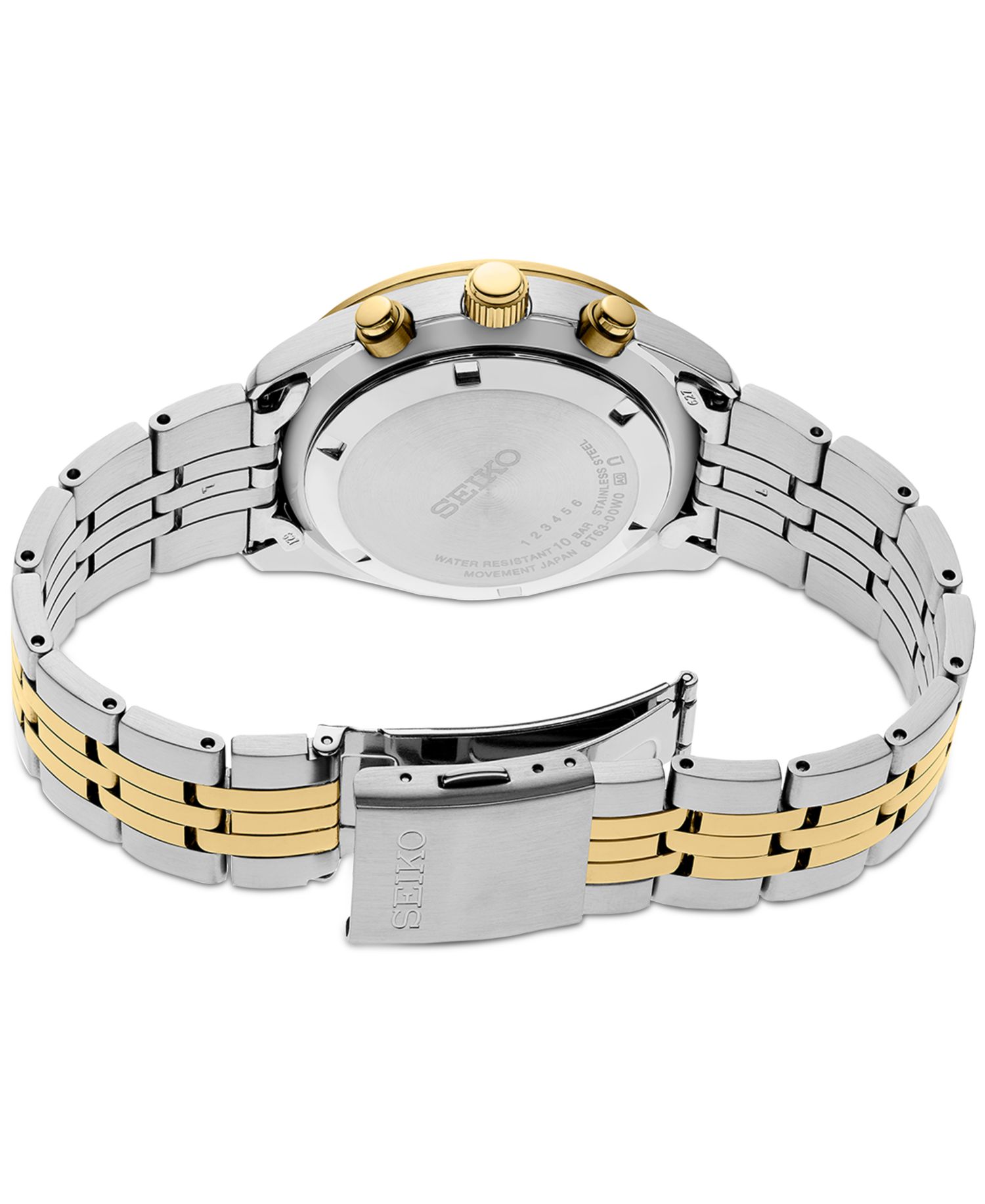 Men's Chronograph Essentials Two-Tone Stainless Steel Bracelet Watch 42mm