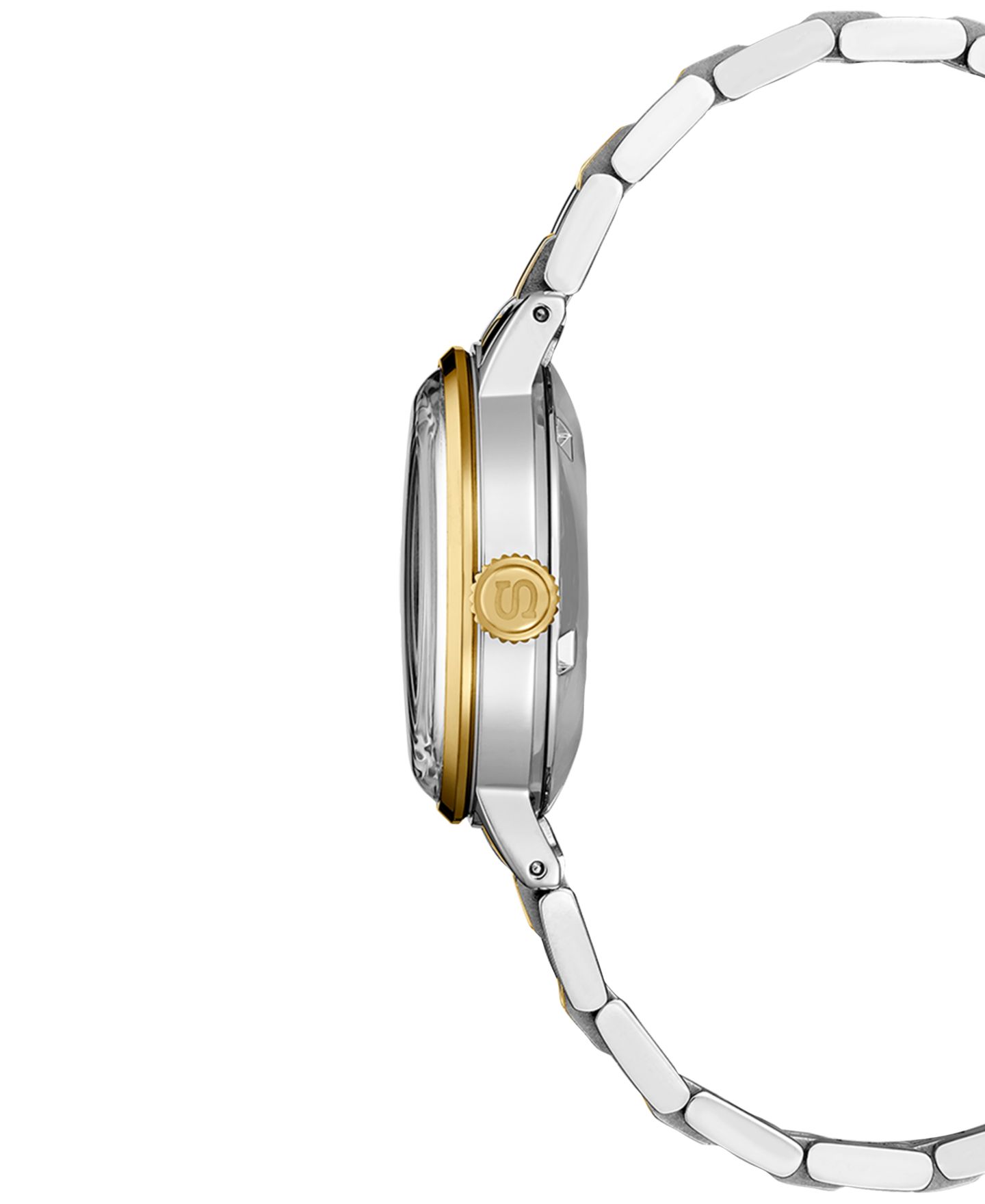 Женские часы Seiko Automatic Presage Diamond (1/10 ct. t.w.) Two-Tone Stainless Steel Bracelet Watch 30mm — фото 2