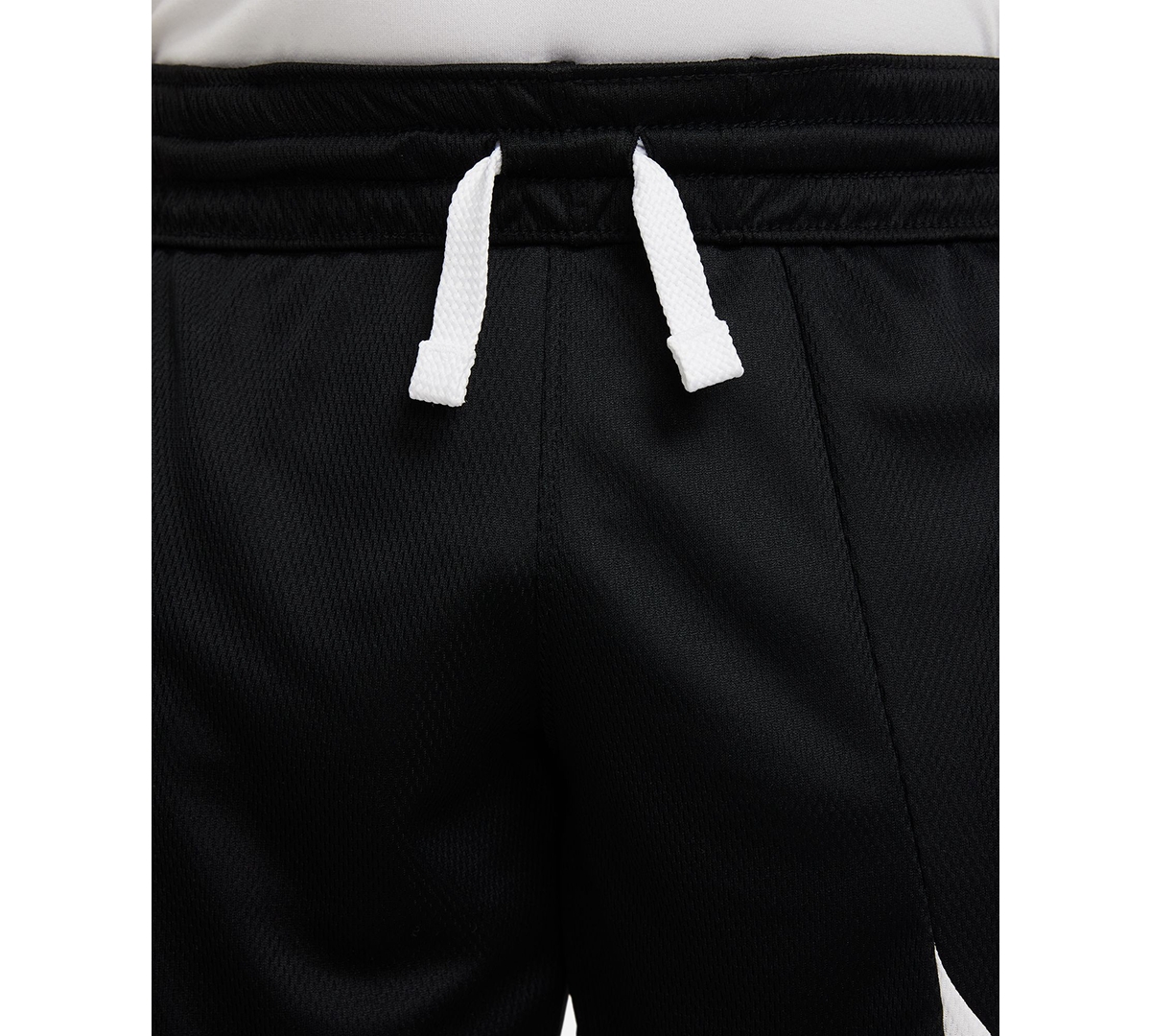 Nike Big Boys Dri-fit Standard-Fit Colorblocked Basketball Shorts -white/white/white