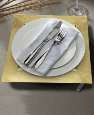 Square Charger Plate 12 Piece Dinnerware Set, Service for 12