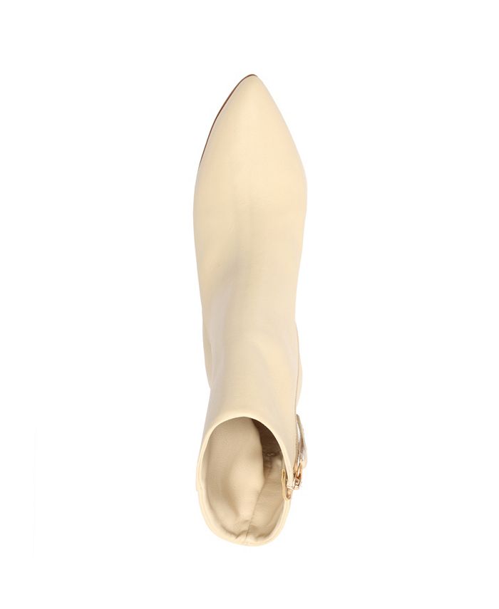 Schutz Kalany Pointy Toe Stiletto Bootie - White main image 0