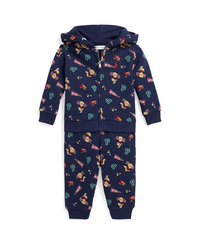 Polo hoodie and pants best sale set