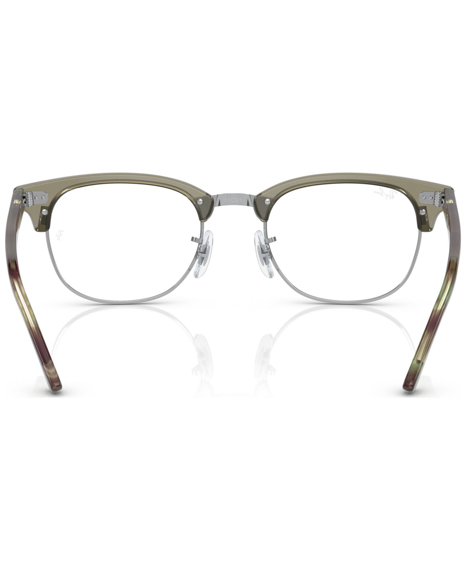 Unisex Square Plastic RB5154 Clubmaster Eyeglasses