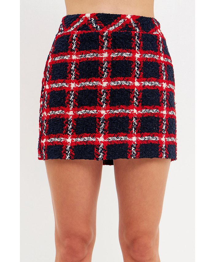 Plaid mini on sale skirt macy's