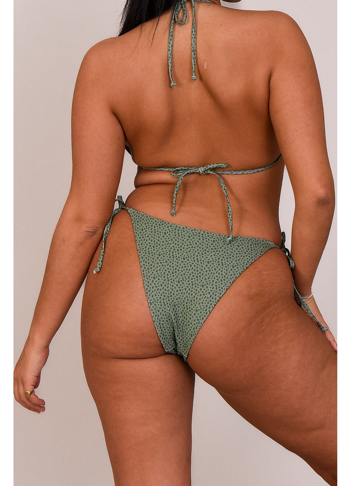 Oosc Women's Sahara Sage Tie Side Bikini Bottoms