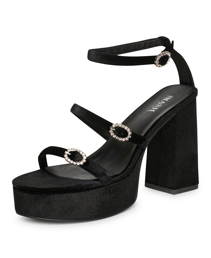 Stacked platform heels sale
