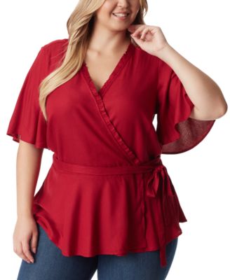 Jessica Simpson - Plus Size Misha Wrap Top