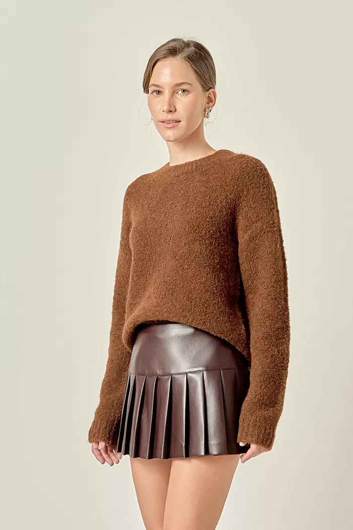 Women's Cozy Round neck Sweater - thumbnail 2