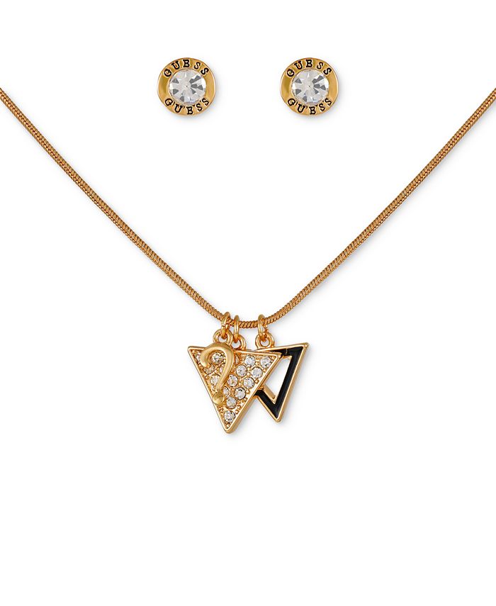 Guess necklace sales and earring set