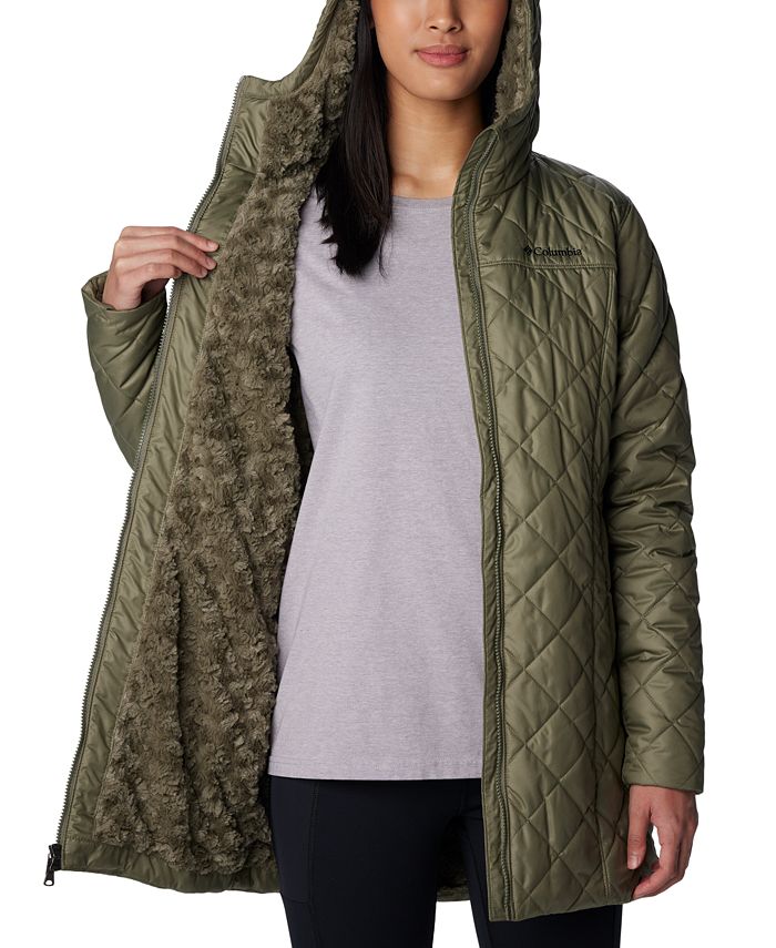 Columbia Women's Copper Crest Hooded FleeceLined MidLength Coat Macy's