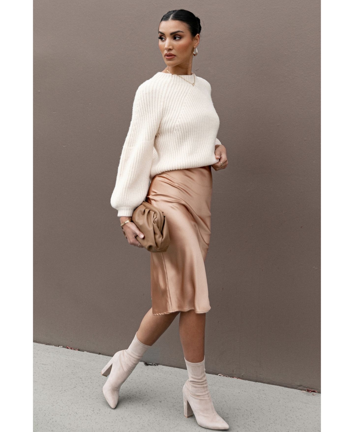 Женский свитер Petal and Pup London Knit, цвет: Бежевый — фото 10