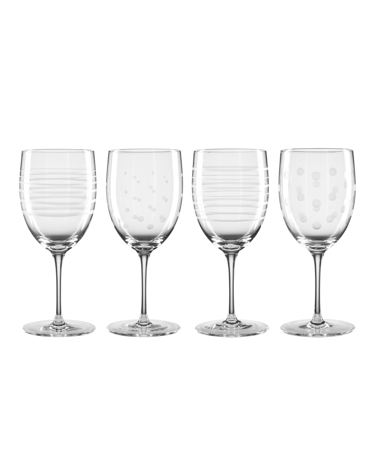 Shop Oneida Mingle Wine Glasses, Set Of 4 In Clear And No Color
