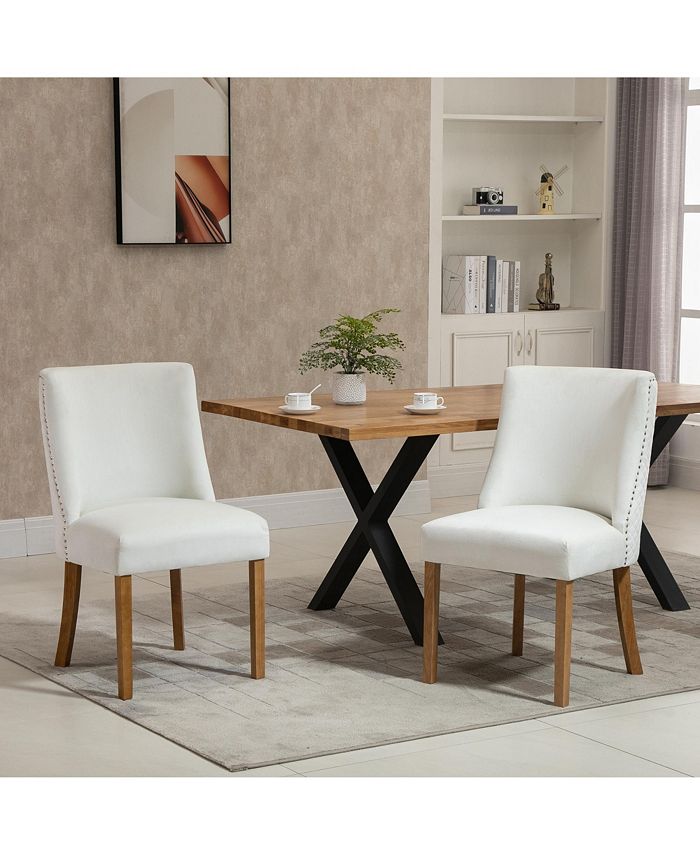 Modern Dining Chairs Set of 2 with High Back, Dining Room Chairs