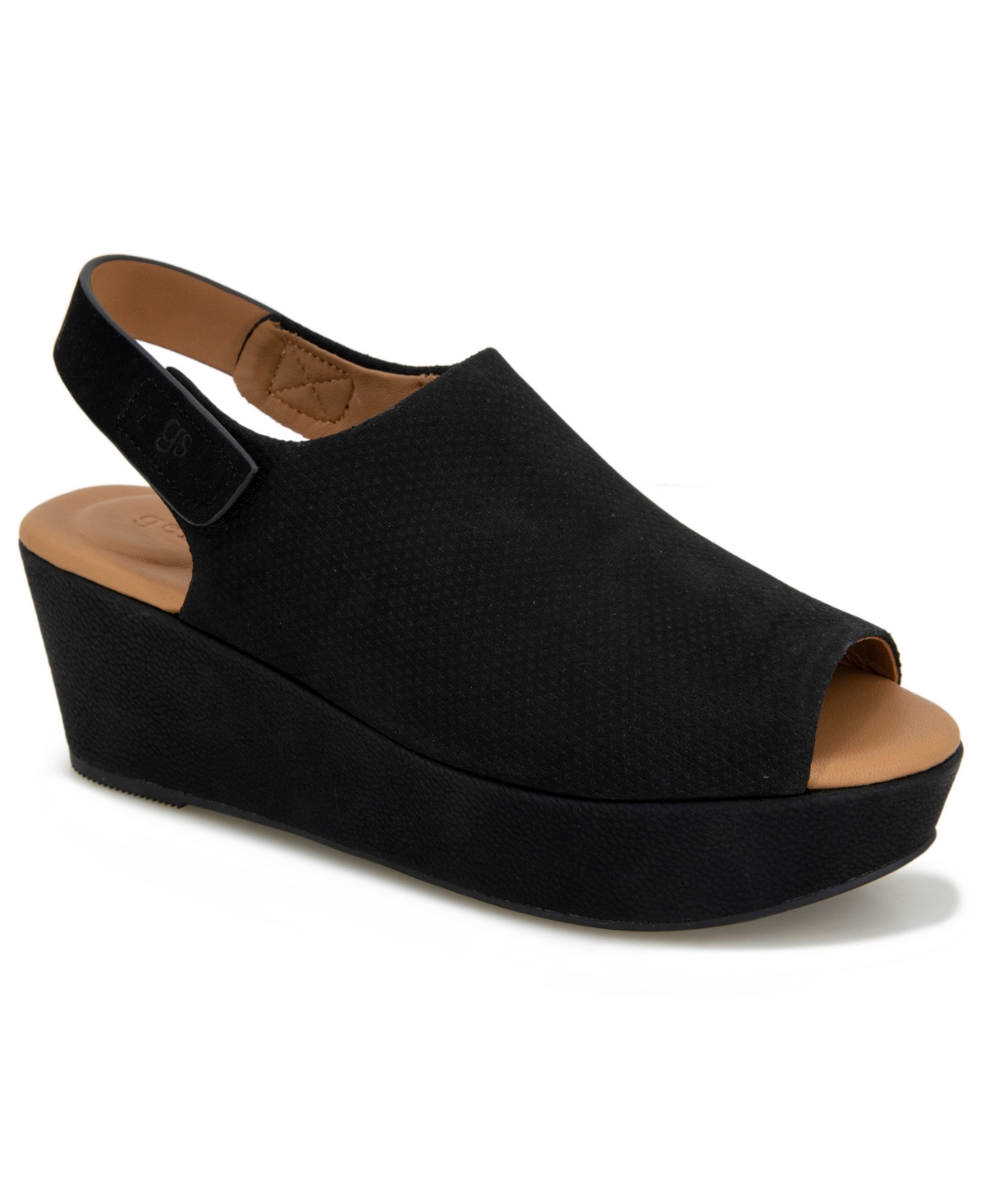 Women's Nyssina Wedge Heel Sandal - Black Nubuck