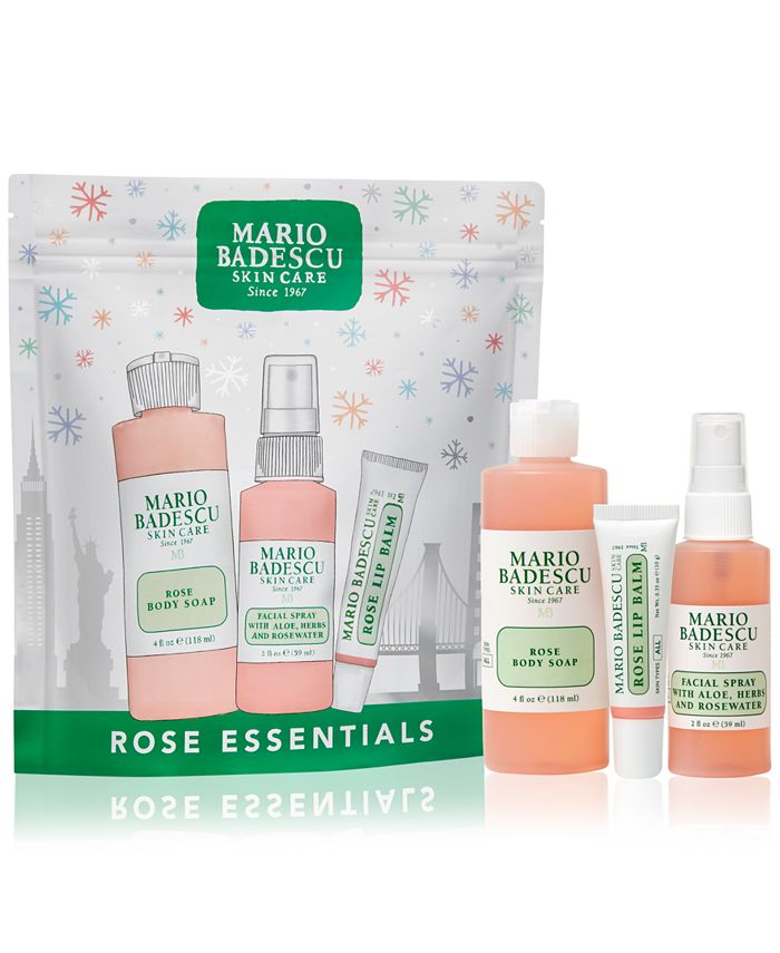 Mario Badescu 3-Pc. Rose Essentials Gift Set - Macy's