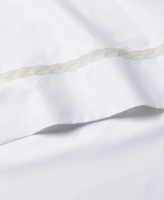 Spencer Cable Embroidery Pillowcase Set, King