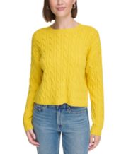 Macys yellow sweater sale