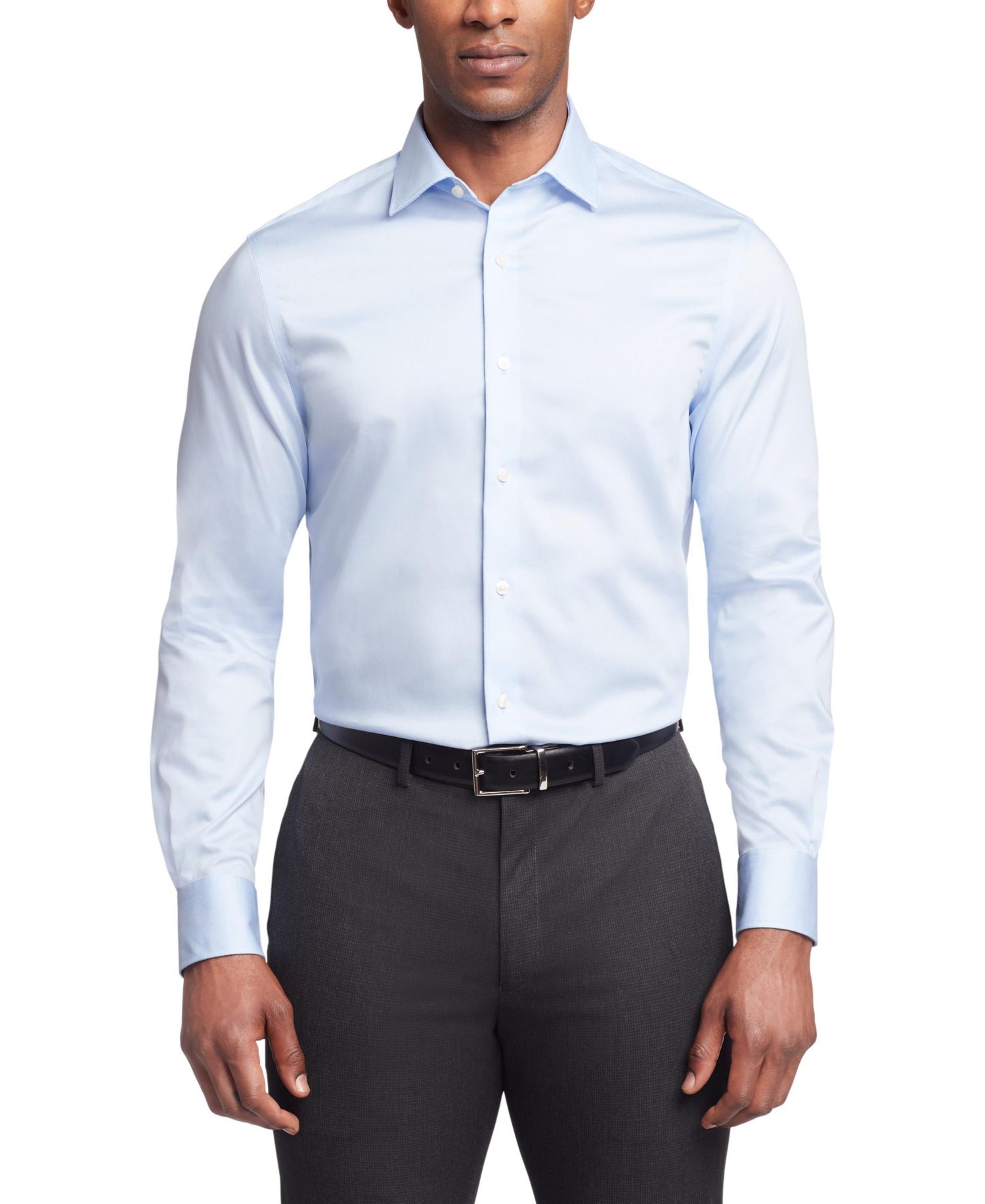 Men's Flex Wrinkle Free Stretch Twill Dress Shirt, Regular & Slim Fit