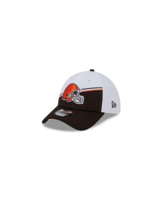 Men's White, Brown Cleveland Browns 2023 NFL Sideline 39THIRTY Flex Hat