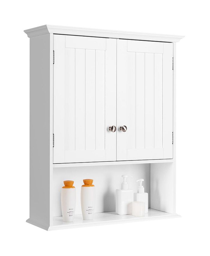 Costway Wall Mount Bathroom Storage Organizer Medicine