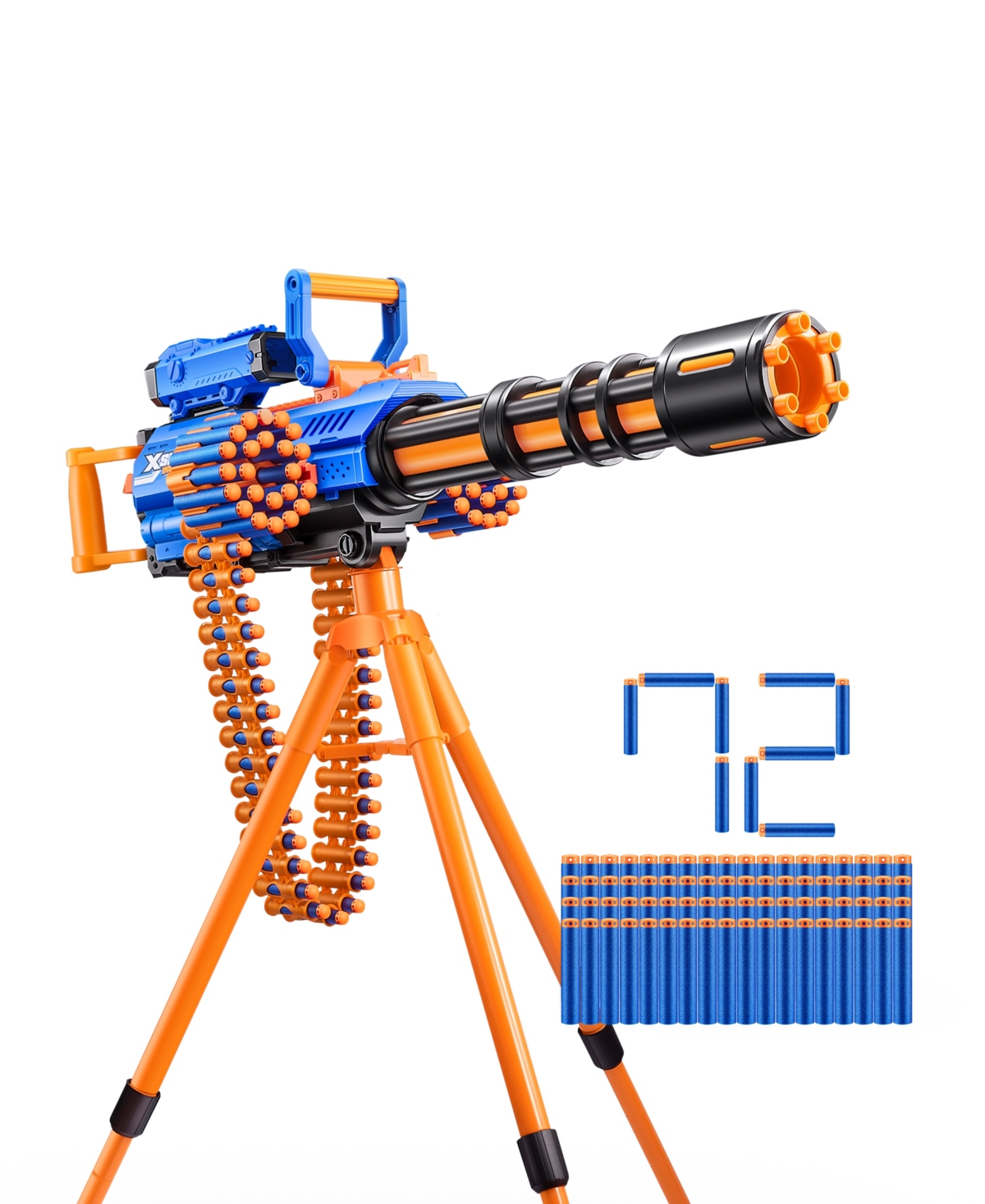 X-shot Zuru Insanity Motorized Rage Fire Gatlin Blaster In No Color