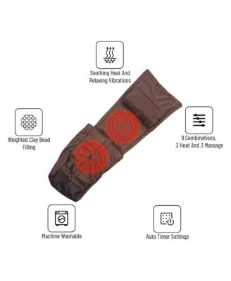 Heating Personal Wrap with Electric Heating Massaging Vibrating Foot Bed, Multiple Settings for Relaxing Combinations